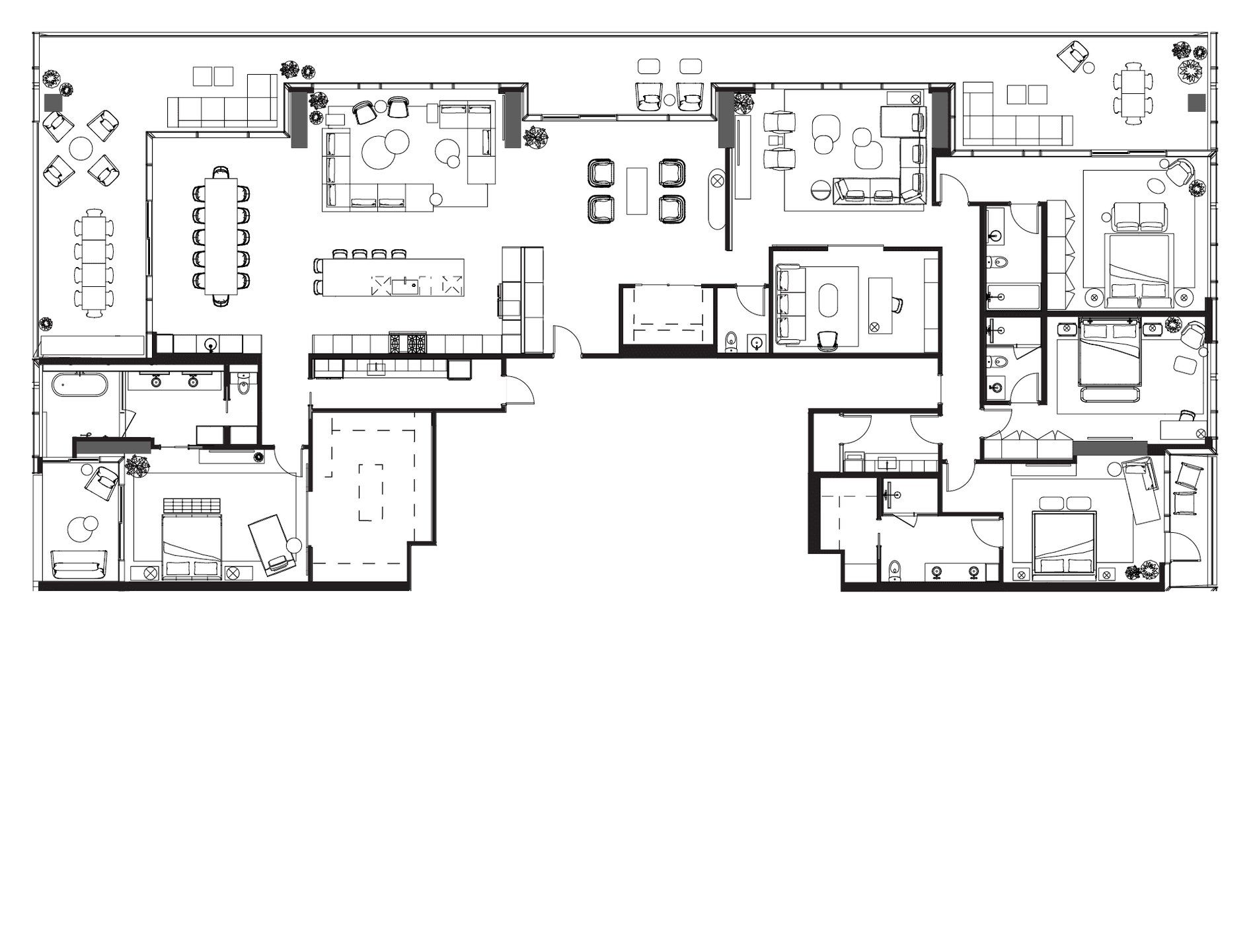 2D floor plan layout for the SUB-PHN by Urbanspace Development in The Modern Austin Residences, Austin, TX (Image 1). 2D floor plan layout for the SUB-PHN by Urbanspace Development in The Modern Austin Residences, Austin, TX (Image 1).