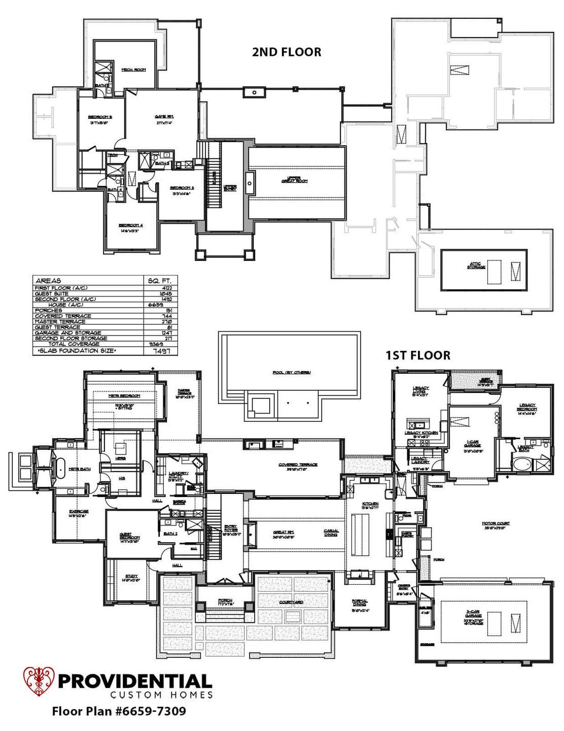 2D floor plan layout for the Plan 7309 by PROVIDENTIAL CUSTOM HOMES in 1830 Place, Argyle, TX (Image 1). 2D floor plan layout for the Plan 7309 by PROVIDENTIAL CUSTOM HOMES in 1830 Place, Argyle, TX (Image 1).