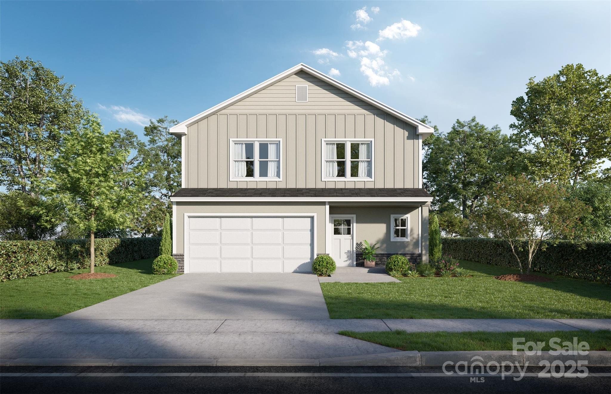 Front exterior of a new home in , Kannapolis, NC, highlighting curb appeal (Image 1). Front exterior of a new home in , Kannapolis, NC, highlighting curb appeal (Image 1).