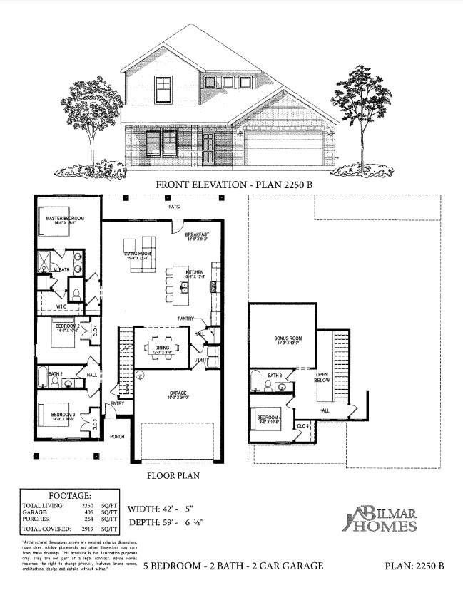 2D floor plan layout of this home in , Santa Fe, TX (Image 1).