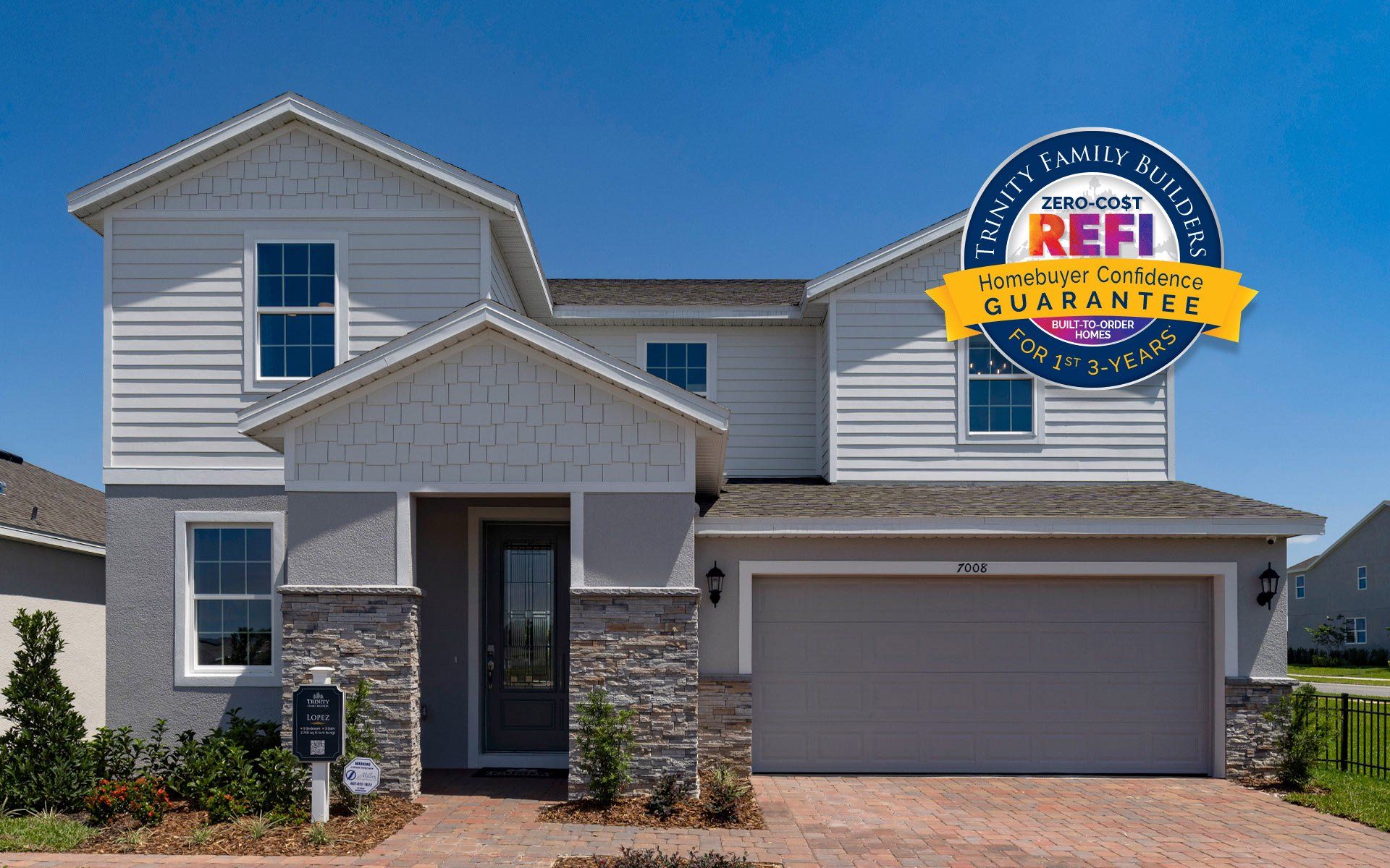 Lopez elevation 2 with optional stone