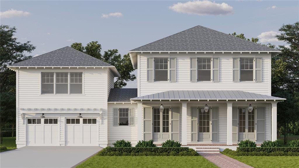 Front elevation of The Belmont - one of Canopy Builders newest floorplans Front elevation of The Belmont - one of Canopy Builders newest floorplans