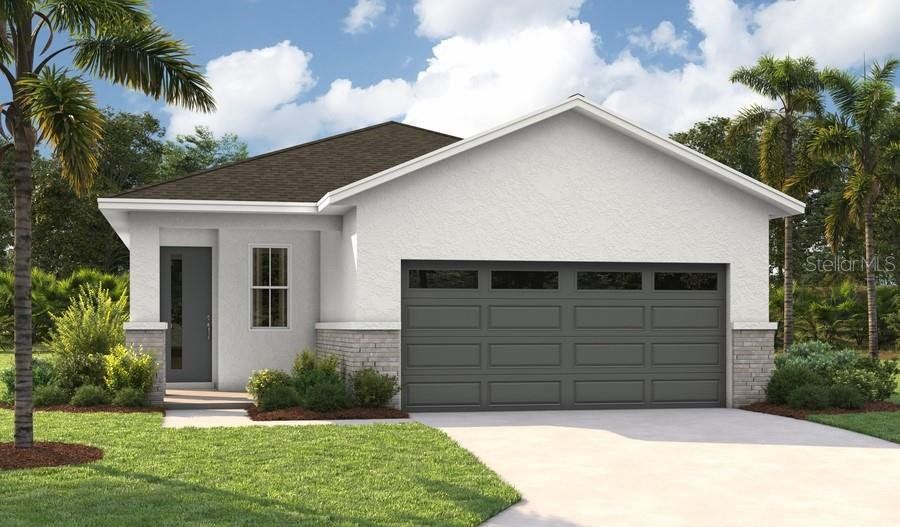 Front exterior of a new home in Waterset, Apollo Beach, FL, highlighting curb appeal (Image 1). Front exterior of a new home in Waterset, Apollo Beach, FL, highlighting curb appeal (Image 1).