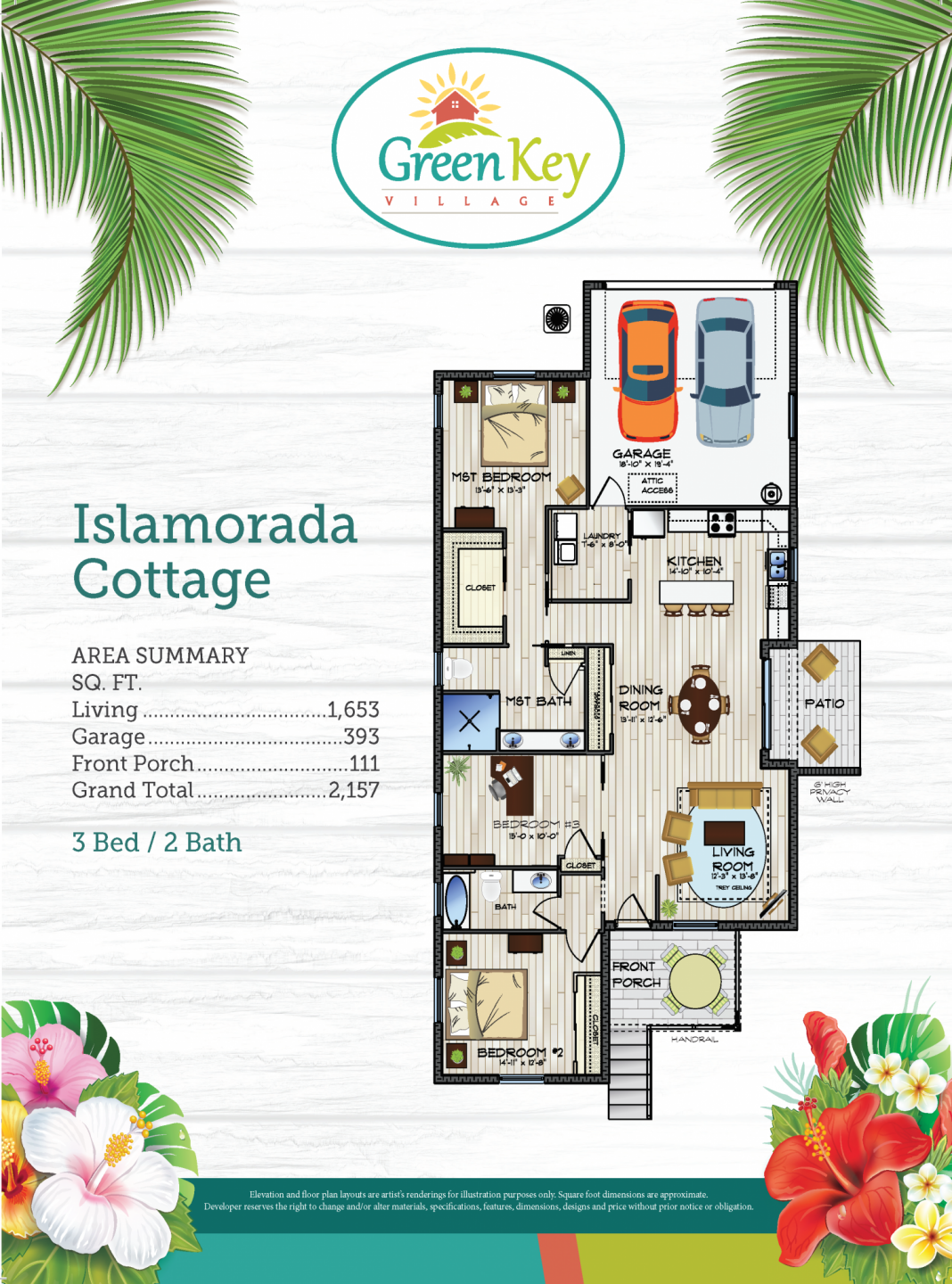2D floor plan layout for the Islamorada Cottage by Green Key Village, LLC in Green Key Village/Cottages, Lady Lake, FL (Image 1). 2D floor plan layout for the Islamorada Cottage by Green Key Village, LLC in Green Key Village/Cottages, Lady Lake, FL (Image 1).