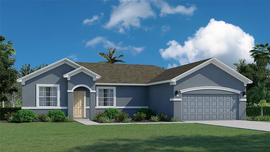 Front exterior of a new home in , Port Charlotte, FL, highlighting curb appeal (Image 1). Front exterior of a new home in , Port Charlotte, FL, highlighting curb appeal (Image 1).