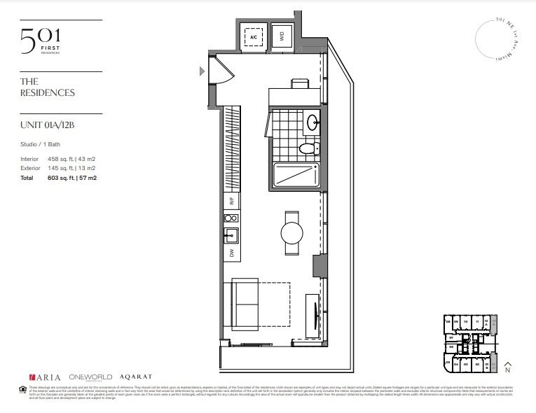 2D floor plan layout for the 12B by Aria Development Group in 501 First Miami, Miami, FL (Image 1). 2D floor plan layout for the 12B by Aria Development Group in 501 First Miami, Miami, FL (Image 1).