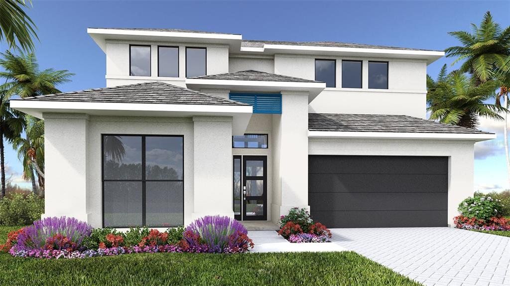 Front exterior of a new home in Magnolia Bay, Nokomis, FL, highlighting curb appeal (Image 1). Front exterior of a new home in Magnolia Bay, Nokomis, FL, highlighting curb appeal (Image 1).