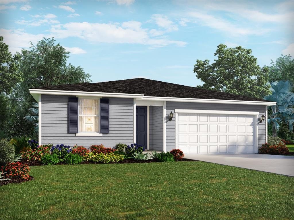 Front exterior of a new home in , Palm Coast, FL, highlighting curb appeal (Image 1). Front exterior of a new home in , Palm Coast, FL, highlighting curb appeal (Image 1).