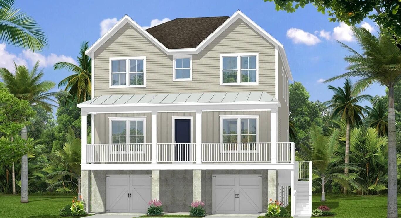 Front exterior of a new home in , Mount Pleasant, SC, highlighting curb appeal (Image 1). Front exterior of a new home in , Mount Pleasant, SC, highlighting curb appeal (Image 1).