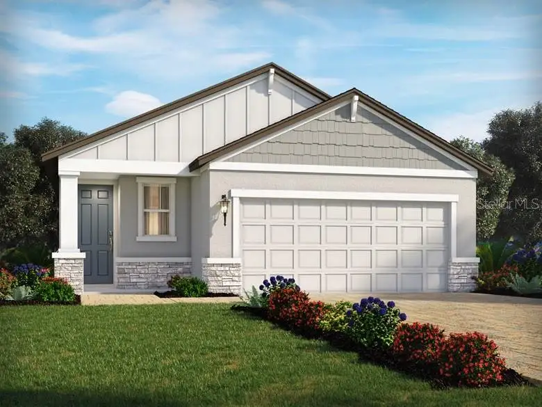 Front exterior of a new home in Links Terrace, Daytona Beach, FL, highlighting curb appeal (Image 1).