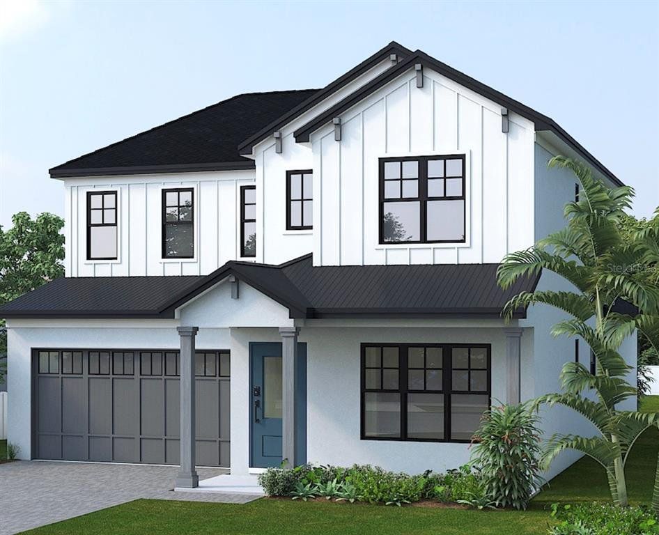 Front exterior of a new home in , Winter Park, FL, highlighting curb appeal (Image 1). Front exterior of a new home in , Winter Park, FL, highlighting curb appeal (Image 1).