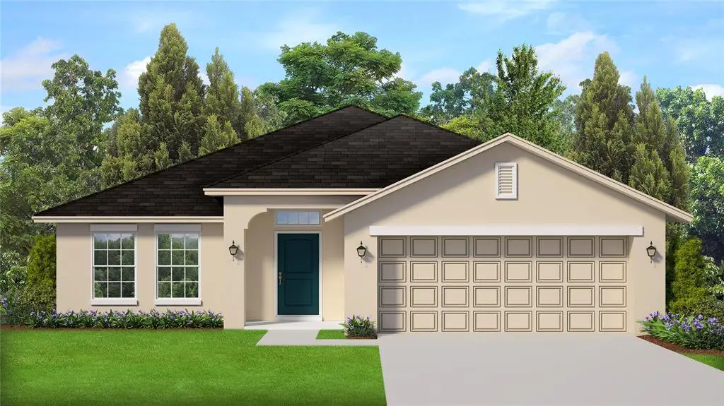 Front exterior of a new home in Ocala Crossings South, Ocala, FL, highlighting curb appeal (Image 1). Front exterior of a new home in Ocala Crossings South, Ocala, FL, highlighting curb appeal (Image 1).