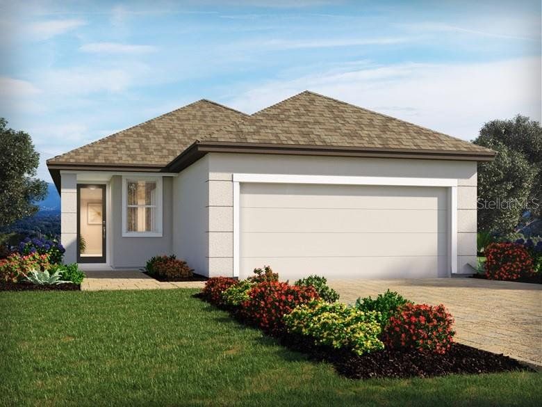 Front exterior of a new home in Links Terrace, Daytona Beach, FL, highlighting curb appeal (Image 1).