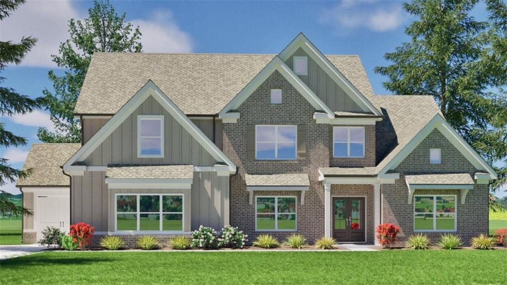 Front exterior of a new home in , Monroe, GA, highlighting curb appeal (Image 1). Front exterior of a new home in , Monroe, GA, highlighting curb appeal (Image 1).