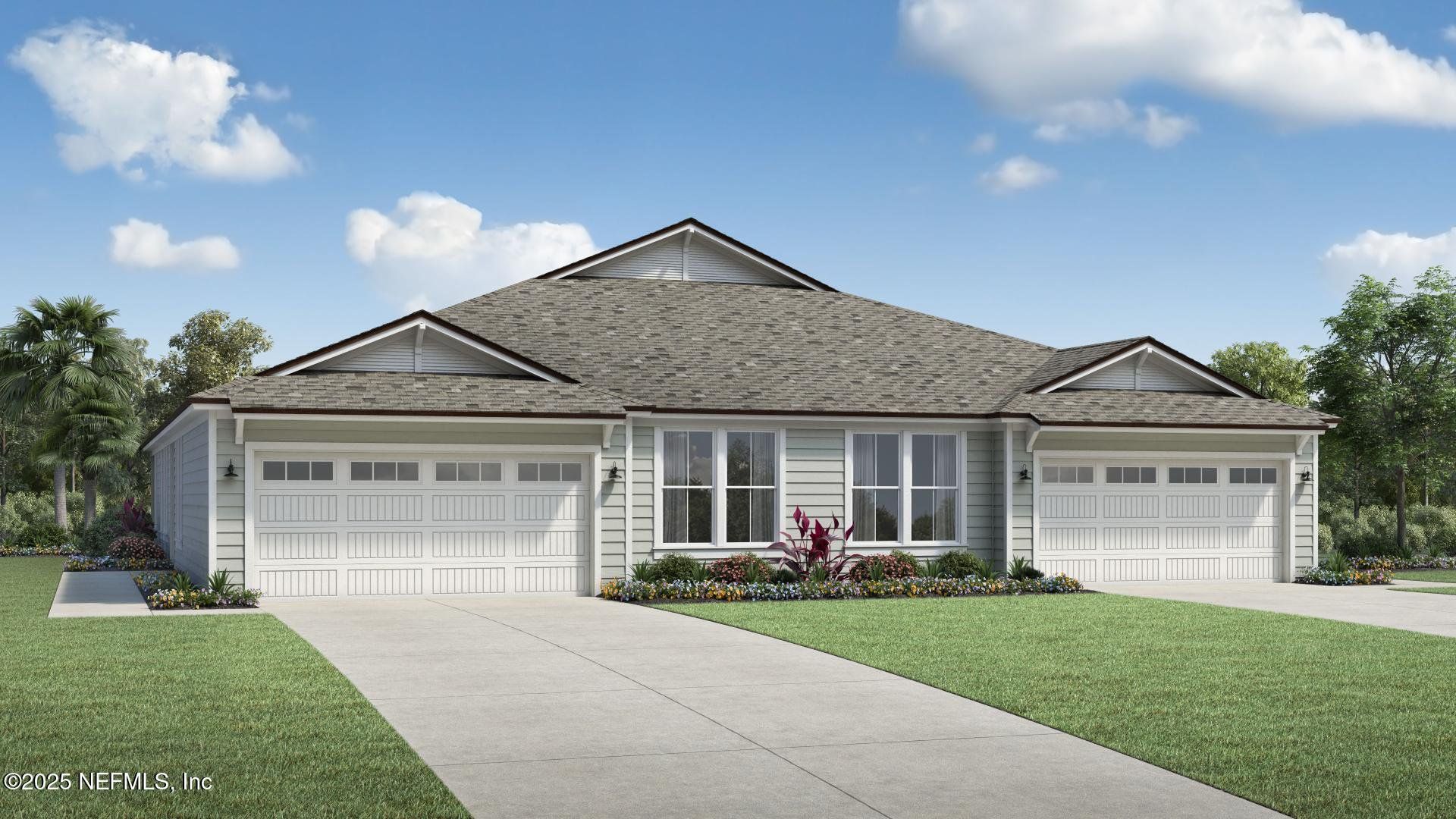 Front exterior of a new home in , Palm Coast, FL, highlighting curb appeal (Image 1). Front exterior of a new home in , Palm Coast, FL, highlighting curb appeal (Image 1).
