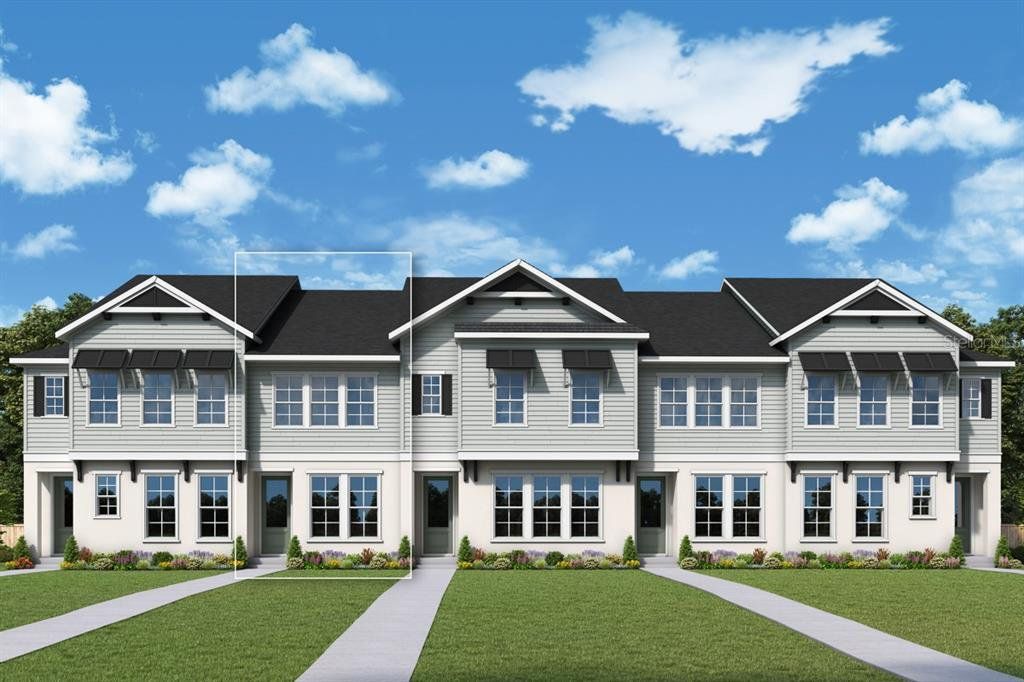 Front exterior of a new home in , Orlando, FL, highlighting curb appeal (Image 1). Front exterior of a new home in , Orlando, FL, highlighting curb appeal (Image 1).