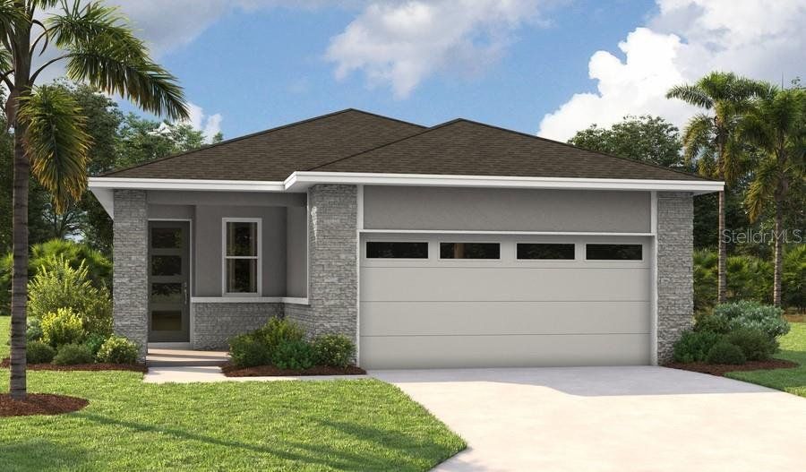 Front exterior of a new home in Waterset, Apollo Beach, FL, highlighting curb appeal (Image 1). Front exterior of a new home in Waterset, Apollo Beach, FL, highlighting curb appeal (Image 1).