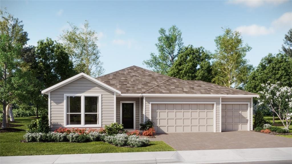 Front exterior of a new home in , Clermont, FL, highlighting curb appeal (Image 1). Front exterior of a new home in , Clermont, FL, highlighting curb appeal (Image 1).