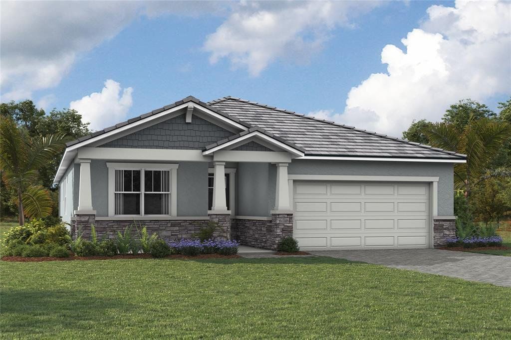 Front exterior of a new home in Wellen Park, Venice, FL, highlighting curb appeal (Image 1). Front exterior of a new home in Wellen Park, Venice, FL, highlighting curb appeal (Image 1).