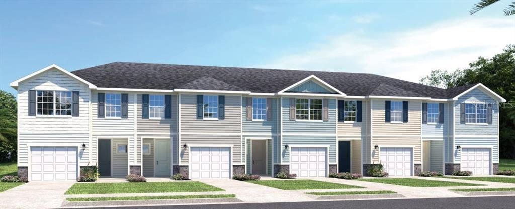 Front exterior of a new home in Timbergrove, Lutz, FL, highlighting curb appeal (Image 1). Front exterior of a new home in Timbergrove, Lutz, FL, highlighting curb appeal (Image 1).