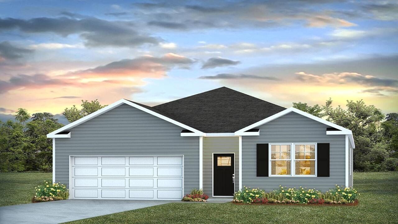Front exterior of a new home in Hillcrest, Ravenel, SC, highlighting curb appeal (Image 1). Front exterior of a new home in Hillcrest, Ravenel, SC, highlighting curb appeal (Image 1).