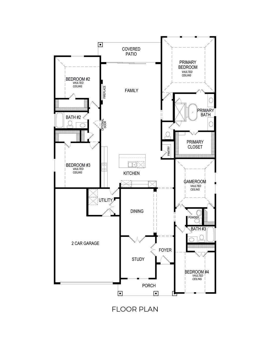 2D floor plan layout of this home in Birdsong, Mansfield, TX (Image 1). 2D floor plan layout of this home in Birdsong, Mansfield, TX (Image 1).