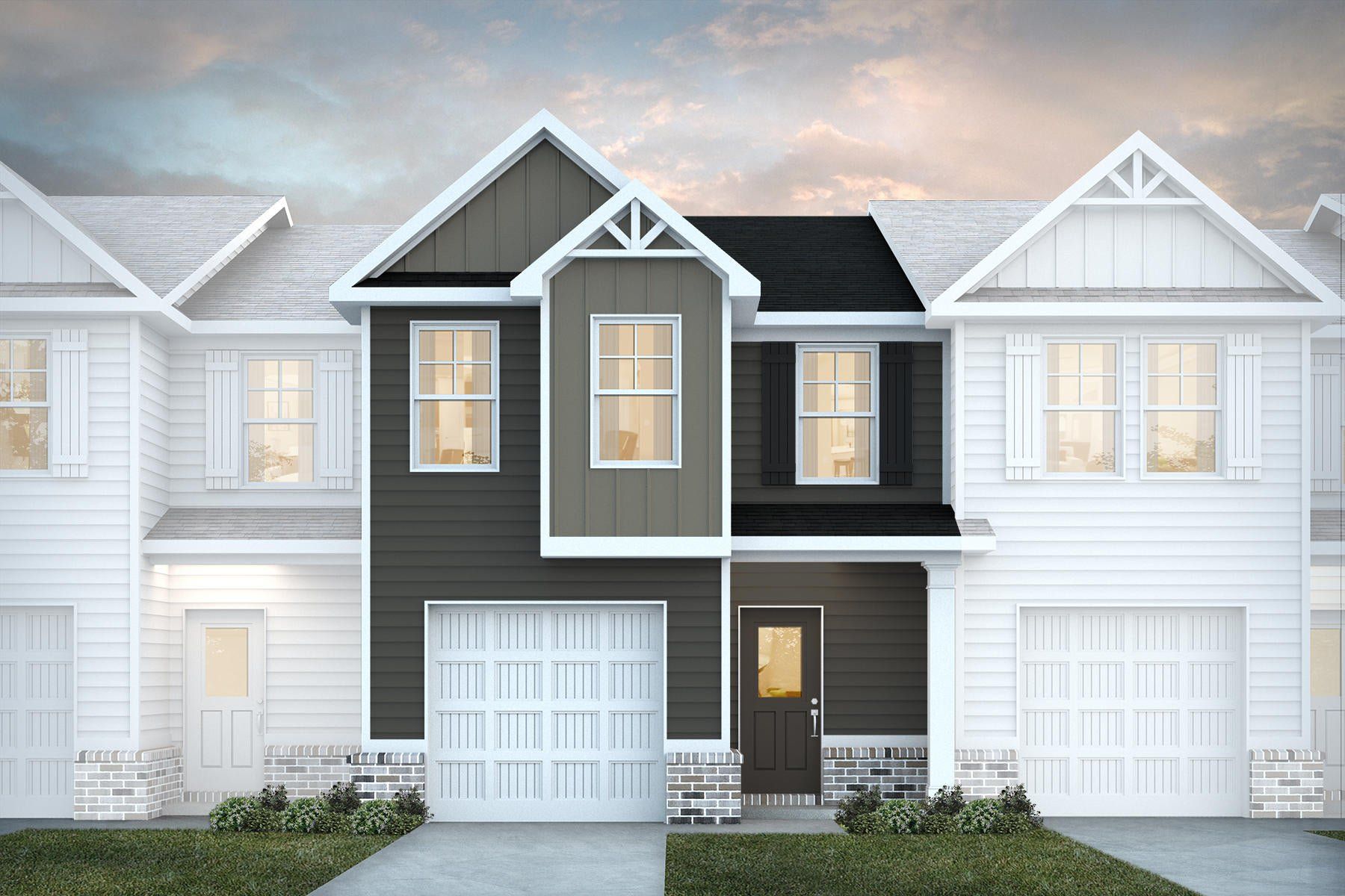 Front exterior of a new home in Azalea Hills, Temple, GA, highlighting curb appeal (Image 1). Front exterior of a new home in Azalea Hills, Temple, GA, highlighting curb appeal (Image 1).