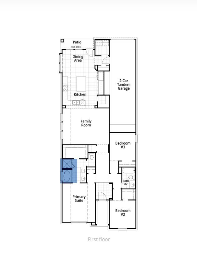2D floor plan layout for the Bailey Plan by Highland Homes in Goodland: 40ft. lots, Midlothian, TX (Image 1). 2D floor plan layout for the Bailey Plan by Highland Homes in Goodland: 40ft. lots, Midlothian, TX (Image 1).