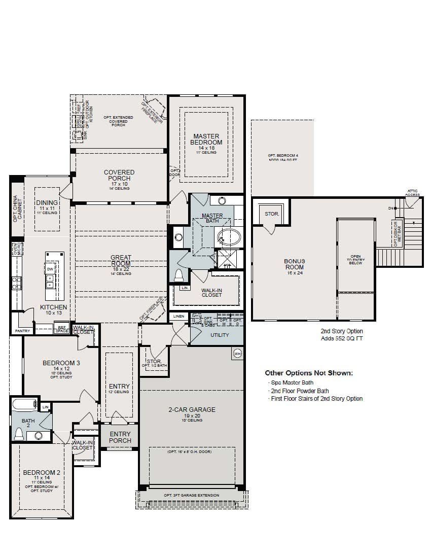 2D floor plan layout of this home in Fulshear Lakes Gardens, Fulshear, TX (Image 1). 2D floor plan layout of this home in Fulshear Lakes Gardens, Fulshear, TX (Image 1).