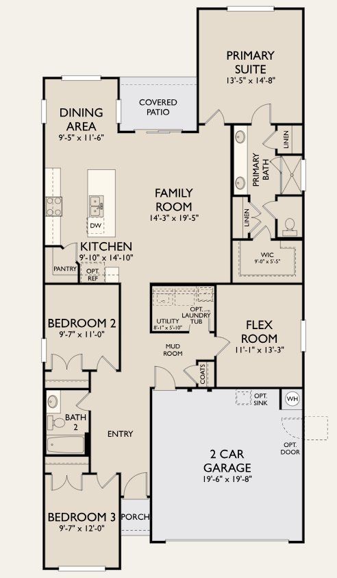 2D floor plan layout for the Cartwright by Ashton Woods in Cannon Ranch 45s, Dripping Springs, TX (Image 1). 2D floor plan layout for the Cartwright by Ashton Woods in Cannon Ranch 45s, Dripping Springs, TX (Image 1).