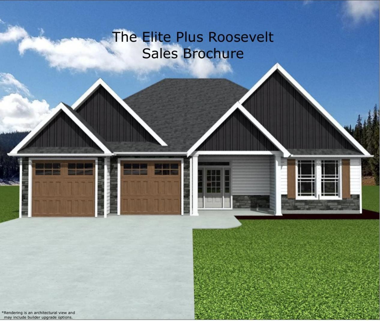 Front exterior of a new home in Pointe Summit, Slater-Marietta, SC, highlighting curb appeal (Image 1). Front exterior of a new home in Pointe Summit, Slater-Marietta, SC, highlighting curb appeal (Image 1).