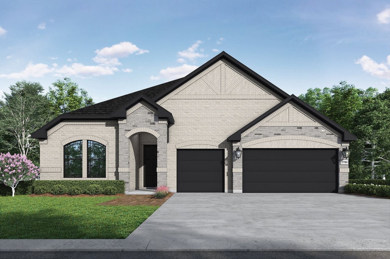 Front exterior of a home in the Mercer Meadows community, located in Royse City, TX (Image 2).