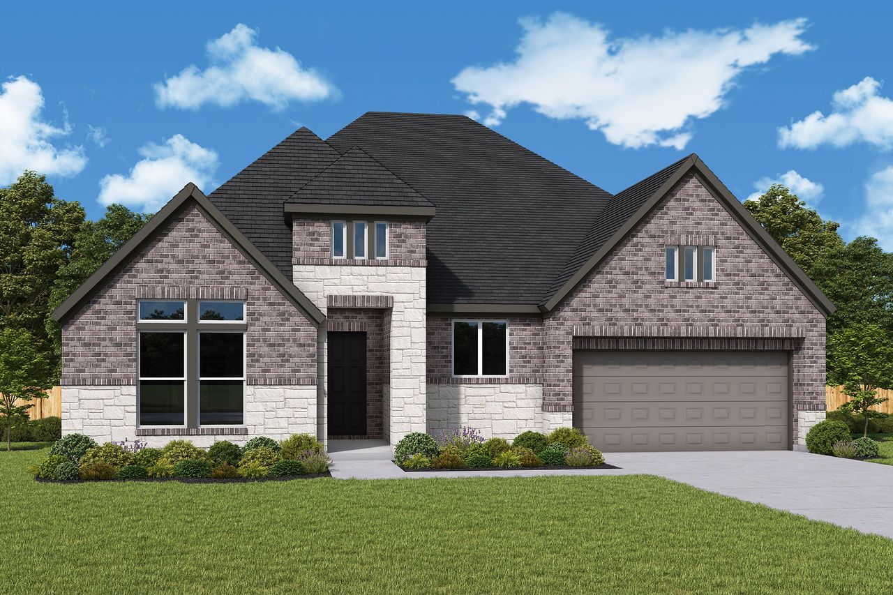 Front exterior of a home in the Beacon Point at Lago Mar - Overlook Collection community, located in Texas City, TX (Image 2).