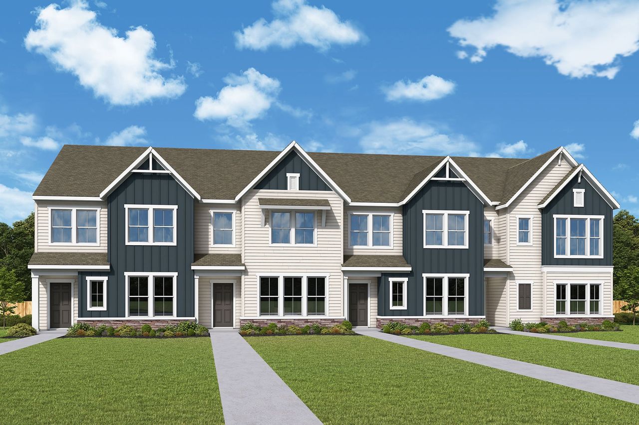 Front exterior of a home in the Brightside Townes community, located in Charlotte, NC (Image 2). Front exterior of a home in the Brightside Townes community, located in Charlotte, NC (Image 2).