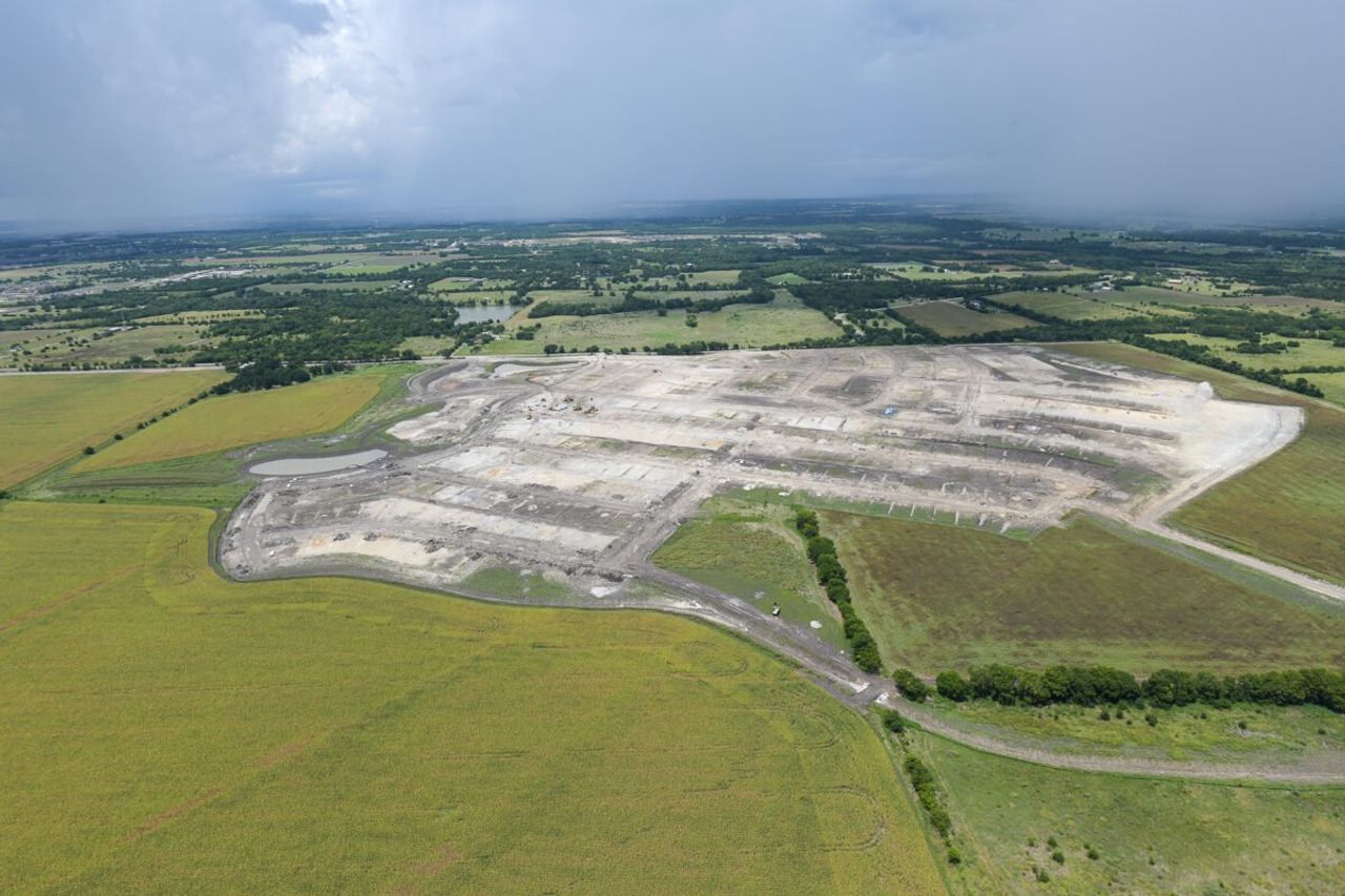 Site preparation and early development at Sherley Farms in Anna, TX (Image 2).