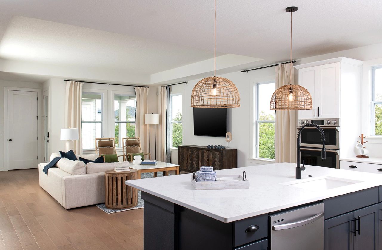 Furnished interior in a model home at Weslyn Park Classical in St. Cloud (Image 2).