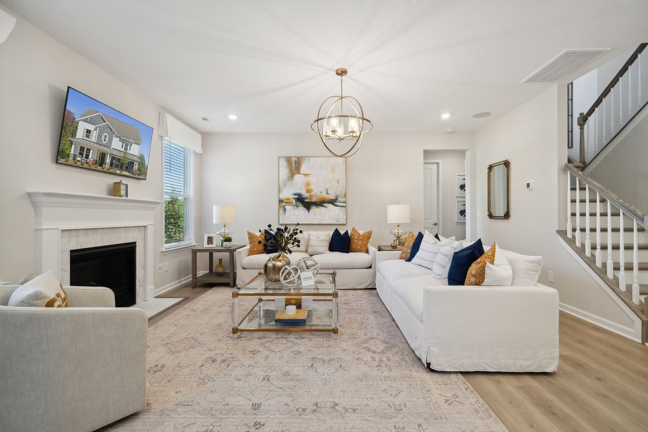 Furnished interior in a model home at Ridge at Creek Park in Denver (Image 2). Furnished interior in a model home at Ridge at Creek Park in Denver (Image 2).