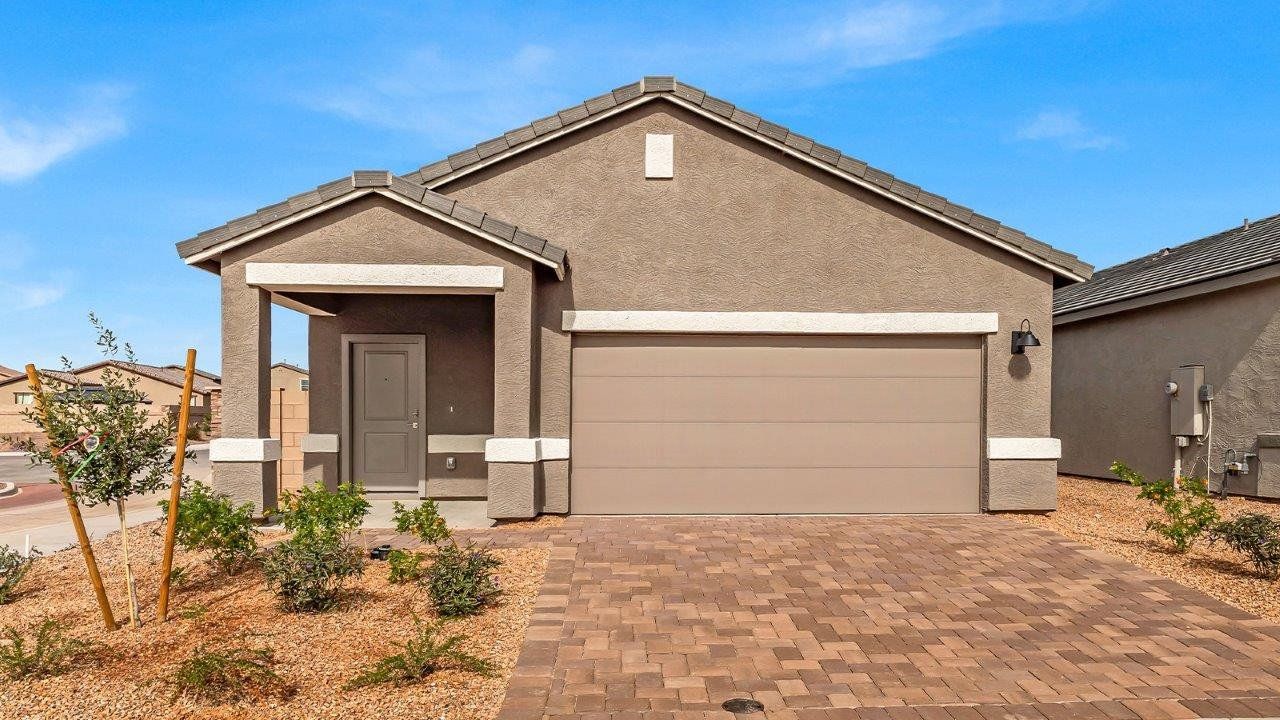 Street view of homes within the Gladden Farms master-planned community in Marana, AZ (Image 2). Street view of homes within the Gladden Farms master-planned community in Marana, AZ (Image 2).