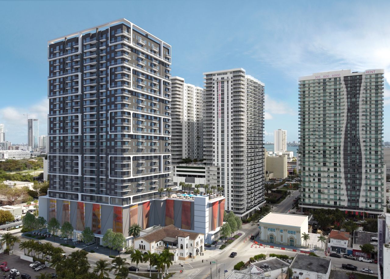 Front exterior of a home in the UNI + DOS community, located in Miami, FL (Image 2).