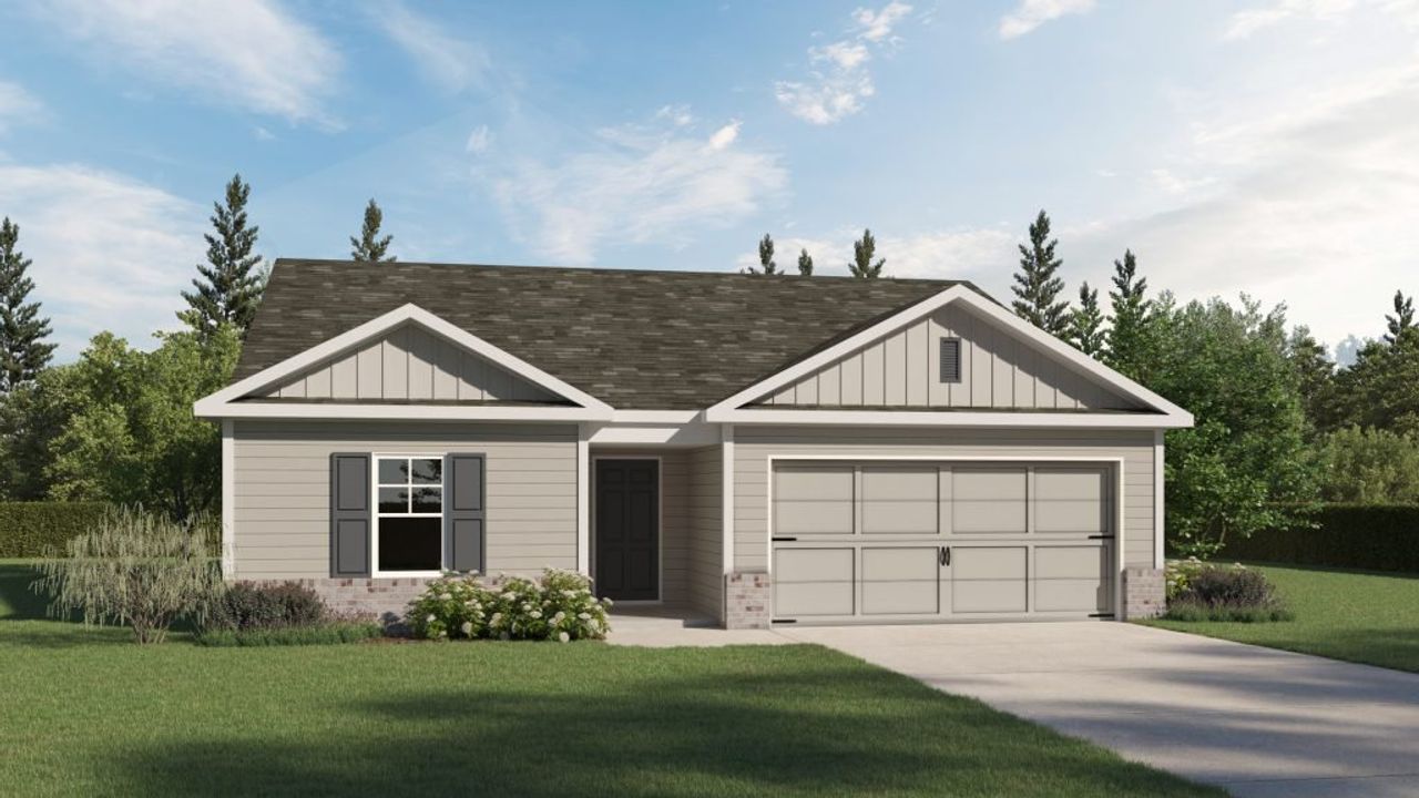 Front exterior of a home in the Pevensie Manor community, located in Powder Springs, GA (Image 2). Front exterior of a home in the Pevensie Manor community, located in Powder Springs, GA (Image 2).