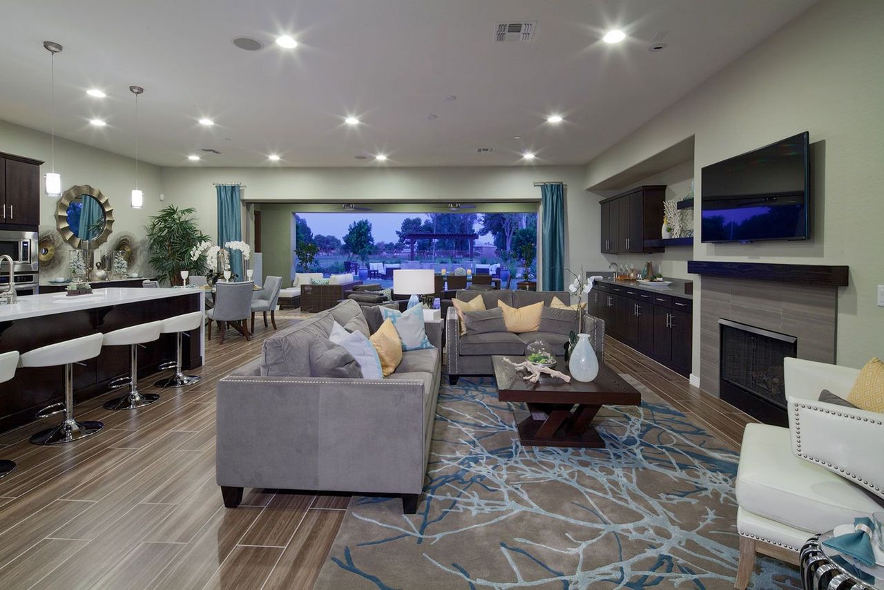 Furnished interior in a model home at The Open Collection in Litchfield Park (Image 2).
