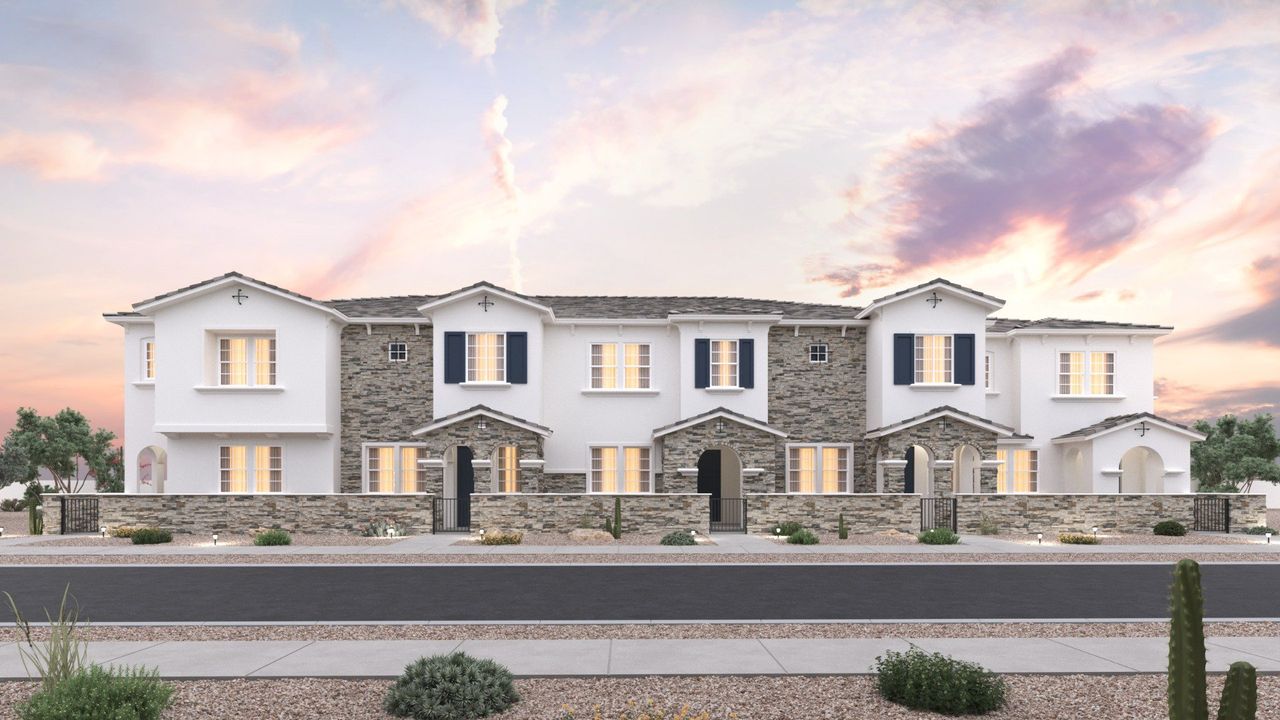 Front exterior of a home in the Surprise City Center community, located in Surprise, AZ (Image 2).