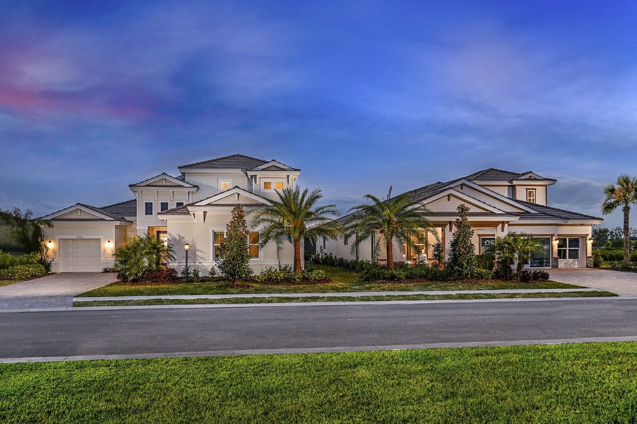 Front exterior of a home in the Longleaf at Grand Park community, located in Sarasota, FL (Image 2).