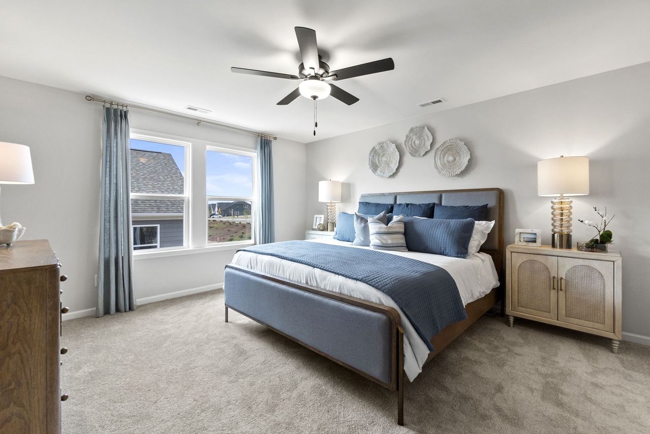 Furnished interior in a model home at The Coves on Lake Wylie in Charlotte (Image 2). Furnished interior in a model home at The Coves on Lake Wylie in Charlotte (Image 2).