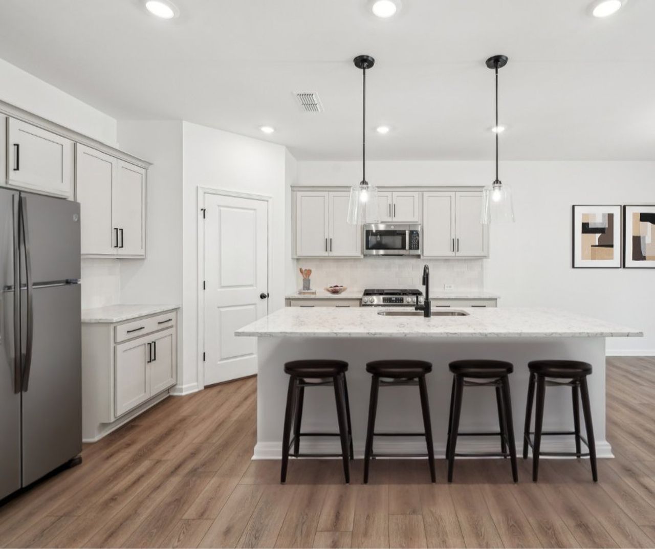 Furnished interior in a model home at Estates at Mt Tabor in Dallas (Image 2). Furnished interior in a model home at Estates at Mt Tabor in Dallas (Image 2).