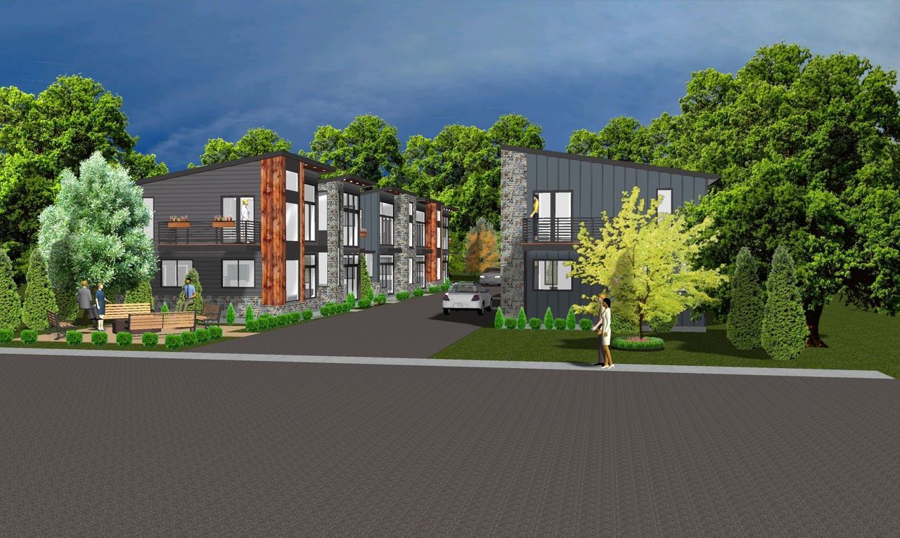 Front exterior of a home in the Villa Nova community, located in Gainesville, GA (Image 2).