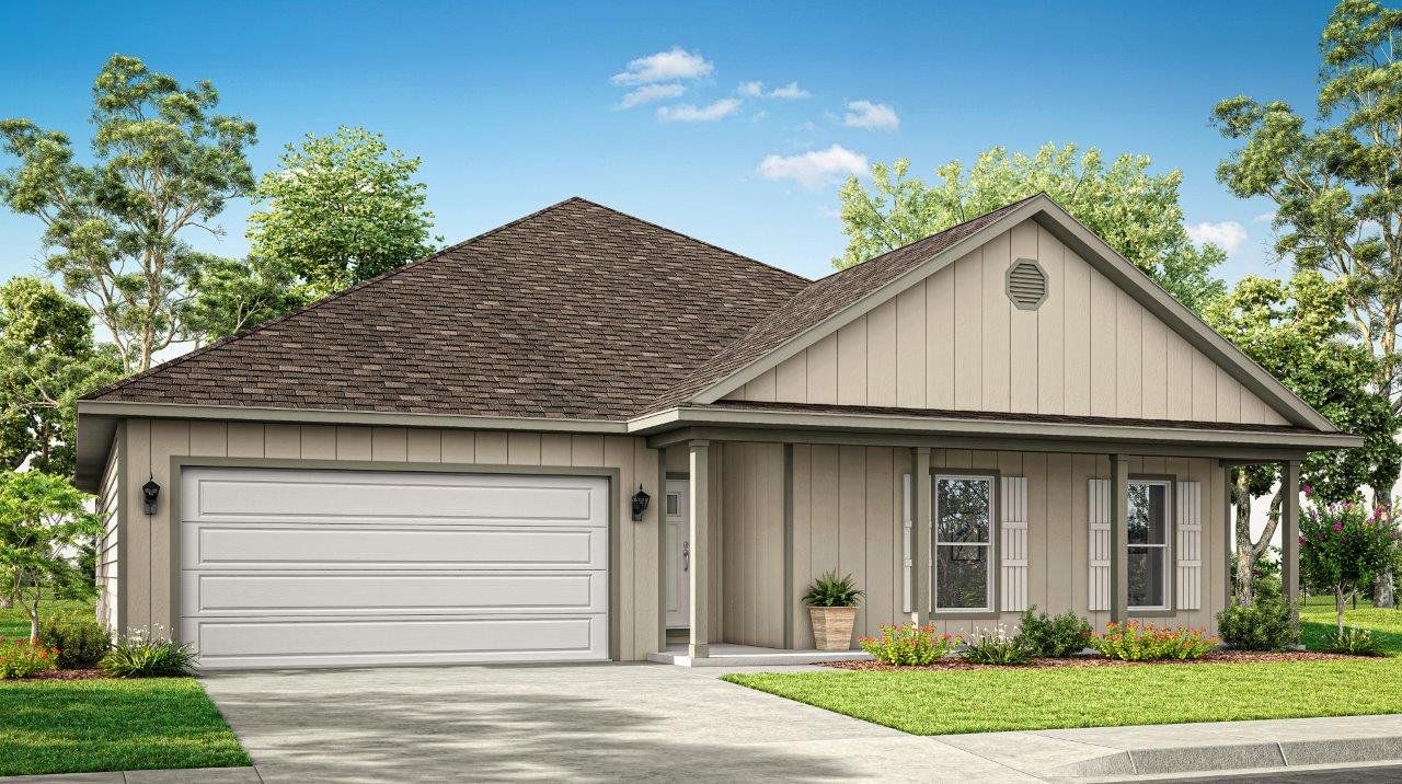 Front exterior of a home in the Pine Dove Estates community, located in Tallahassee, FL (Image 2).