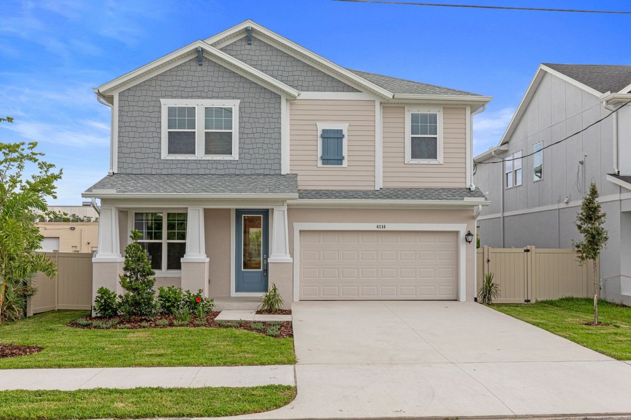 Front exterior of a home in the South Tampa - Urban Collection community, located in Tampa, FL (Image 2).