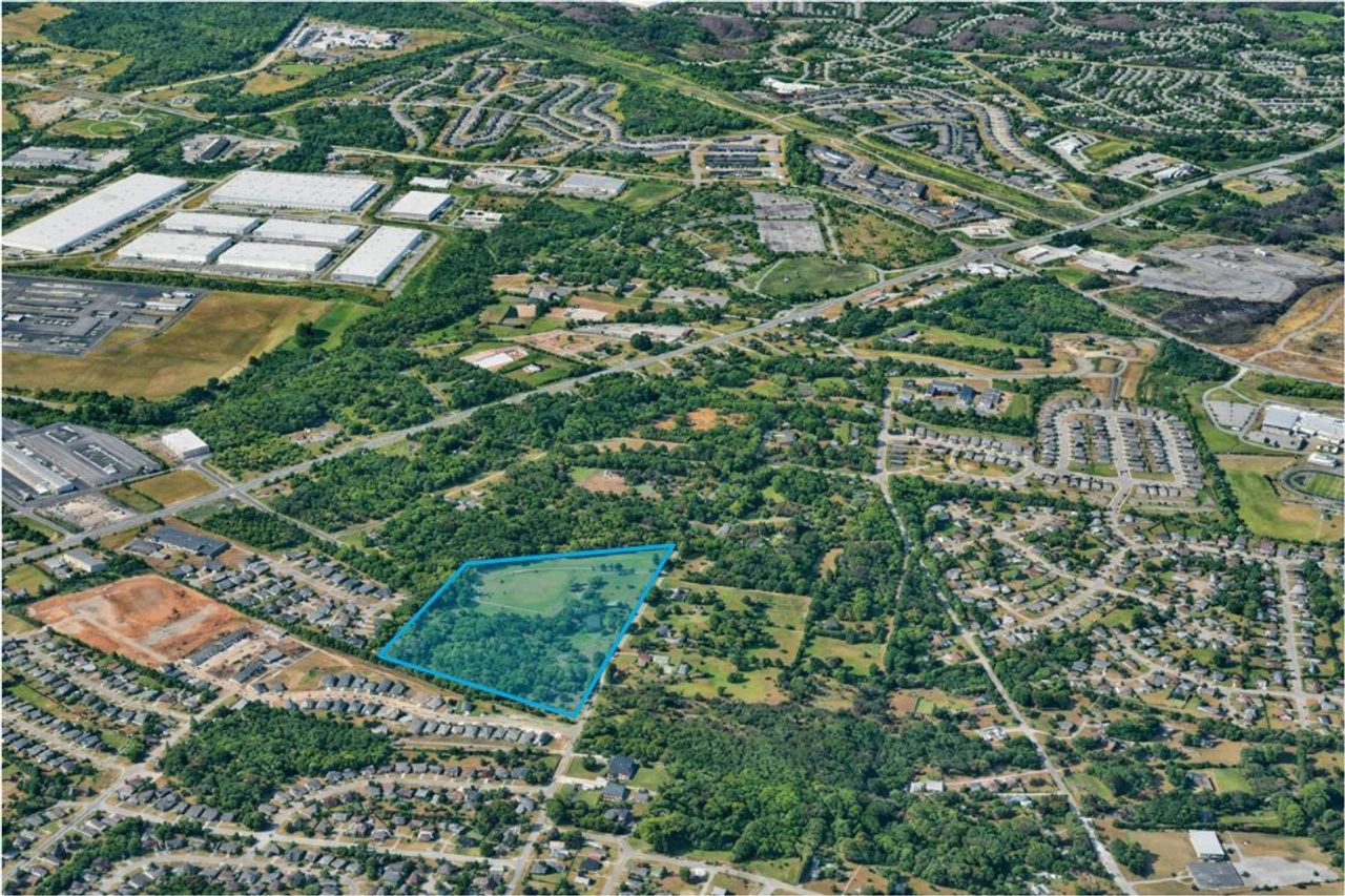 An aerial view of a city. An aerial view of a city.