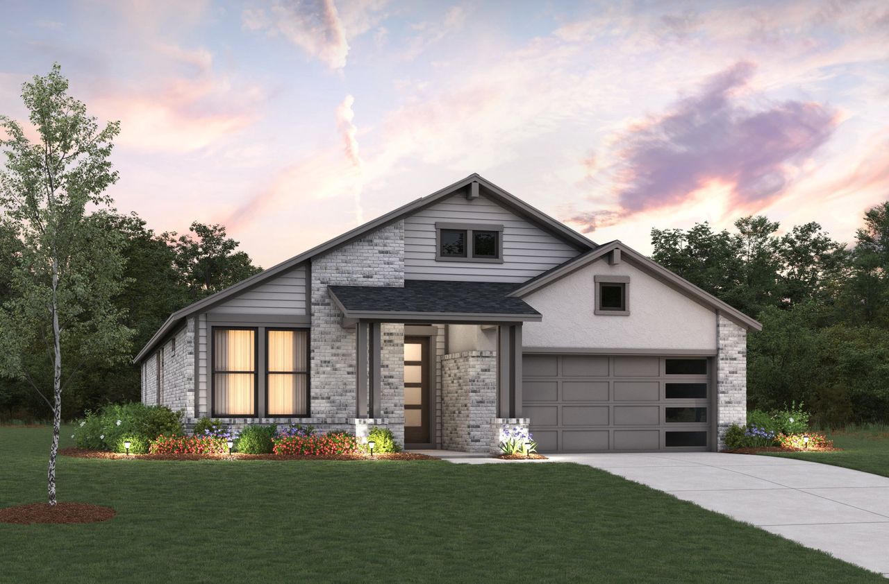 Front exterior of a home in the Pinevale community, located in Tomball, TX (Image 2).